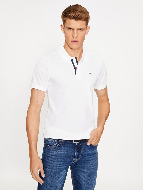 Tommy Jeans Tricou polo Placket DM0DM15370 Slim Fit