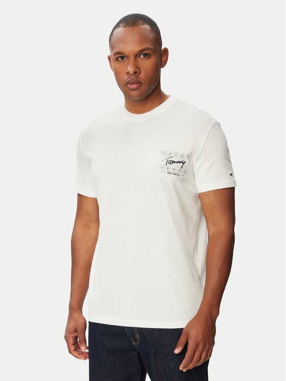 Tommy Jeans Tricou Sign DM0DM23177 Regular Fit