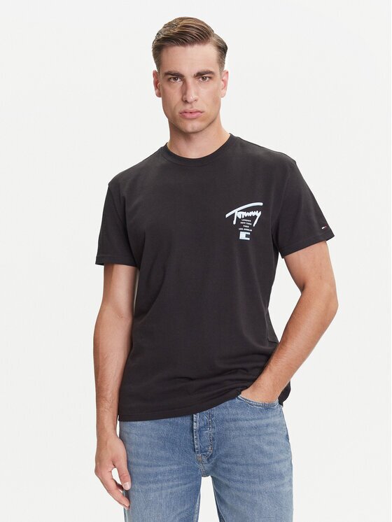 Tommy Jeans Tricou Signature City DM0DM21934 Regular Fit