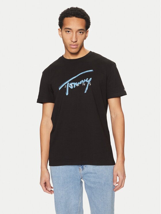 Tommy Jeans Tricou Signature DM0DM21109 Regular Fit