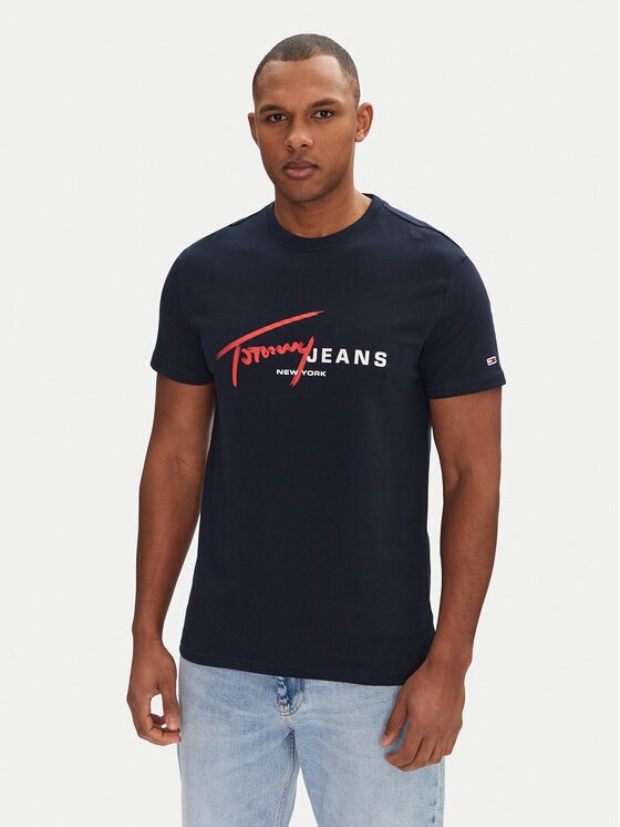 Tommy Jeans Tricou Signature Dna DM0DM20817 Regular Fit