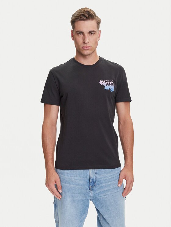 Tommy Jeans Tricou Stack Backprint DM0DM21589 Regular Fit
