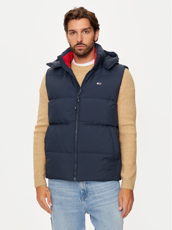 Tommy Jeans Vestă elegantă Essential DM0DM20465 Regular Fit
