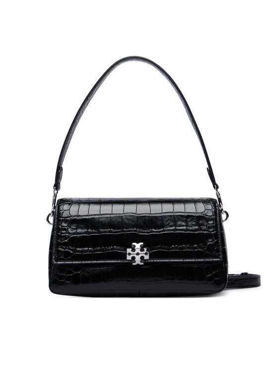 TORY BURCH Geantă Charlie Embossed Croc Small Shoulder Bag 183522