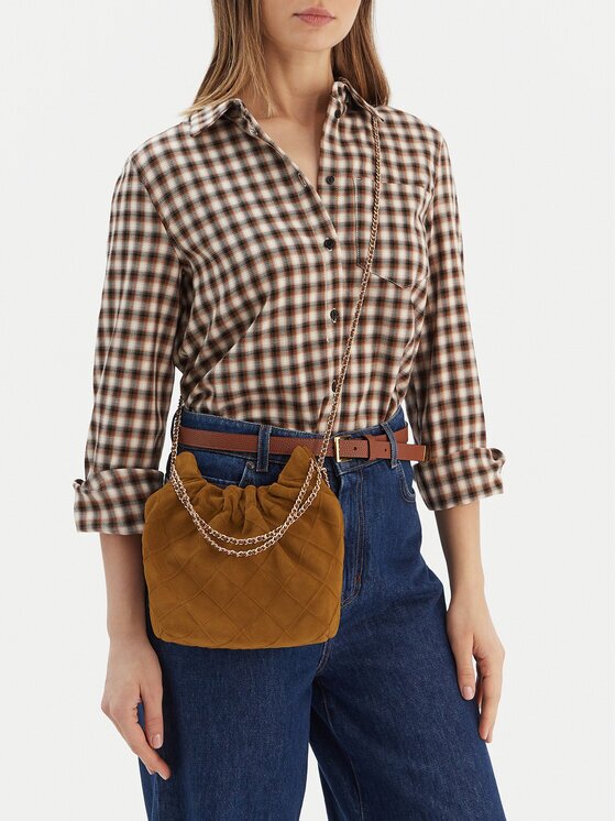 TORY BURCH Geantă Fleming Suede Mini Hobo Bag 166066