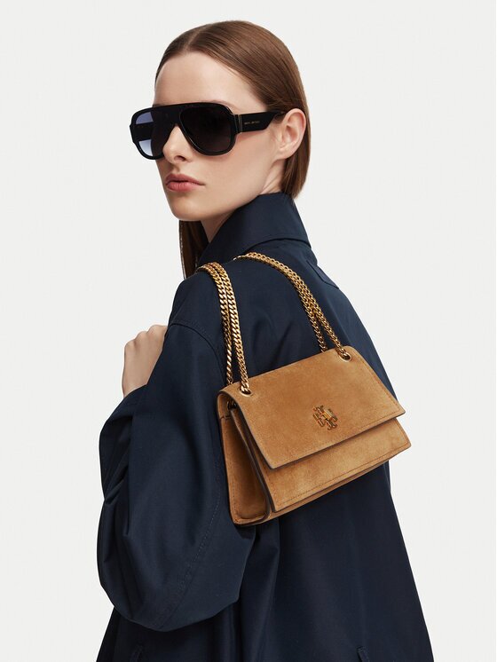TORY BURCH Geantă Kira Turnlock Suede Mini Bag 178150