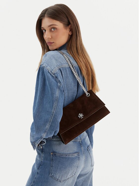 Tory Burch Geantă Kira Turnlock Suede Shouldr Bag 169176
