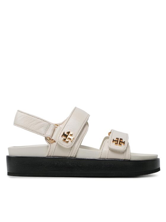 TORY BURCH Sandale Kira Sport Sandal Calf Leather 144328 Écru