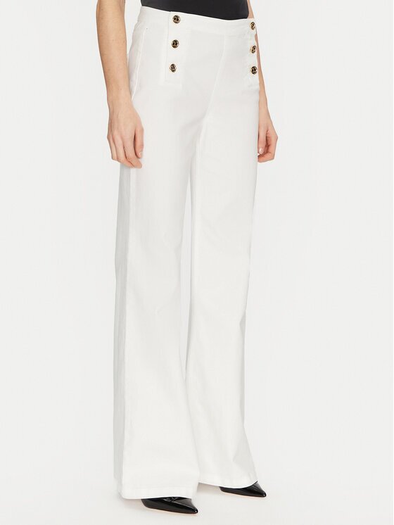 TWINSET Blugi 251TP2590 Écru Wide Leg