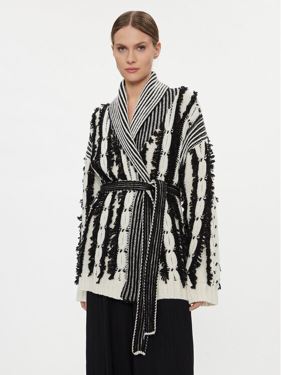 TWINSET Cardigan 232TT3213 Écru Regular Fit