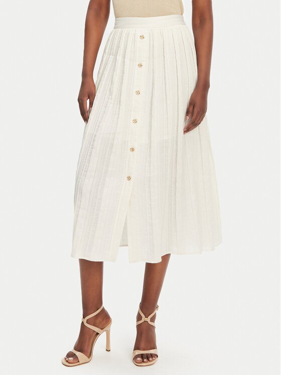 TWINSET Fustă trapez 251TT2143 Écru Loose Fit