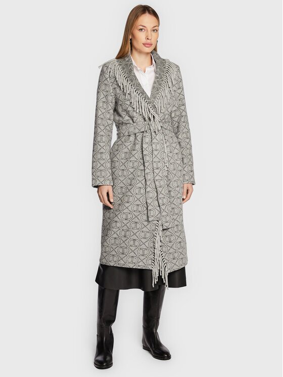 TWINSET Palton de lână 222TT2290 Regular Fit