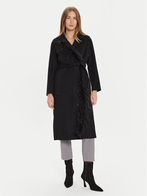 TWINSET Palton de lână 242TP2065 Regular Fit