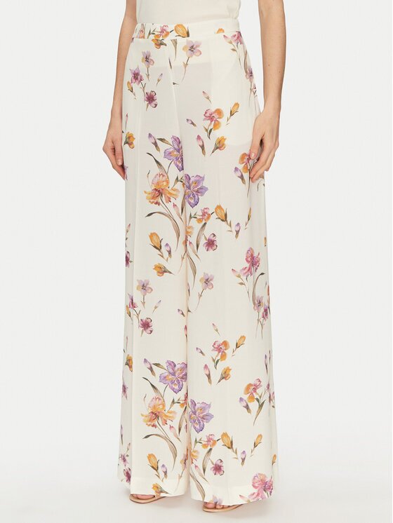TWINSET Pantaloni palazzo 251TP2775 Écru Wide Leg