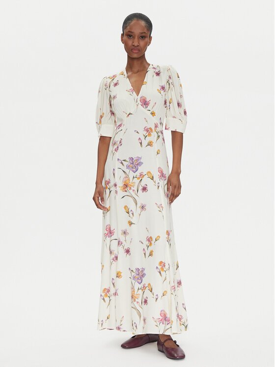 TWINSET Rochie de vară 251TP2770 Écru Slim Fit