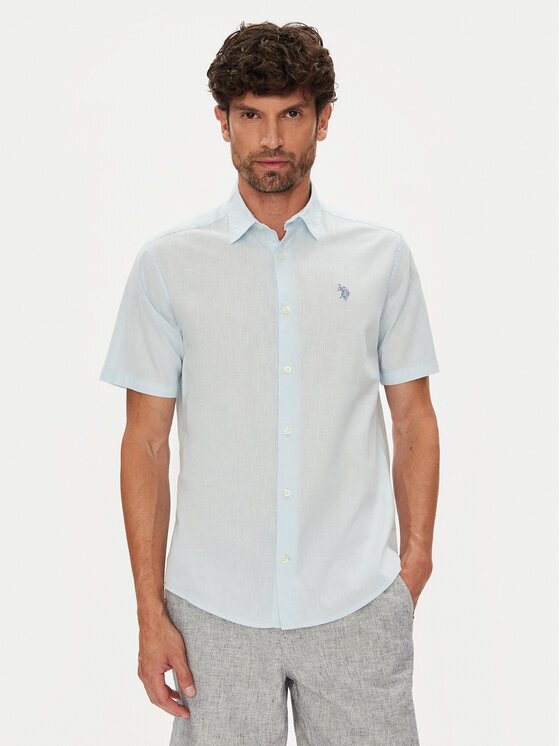 U.S. Polo Assn. Cămașă MUP3254 Albastru celest Regular Fit
