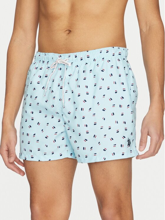 U.S. Polo Assn. Pantaloni scurți pentru înot MUP2436 Albastru celest Regular Fit