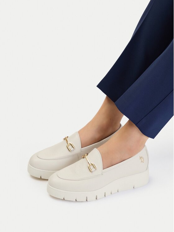 U.S. Polo Assn. Pantofi EO-NOVA001W/6L1 Écru