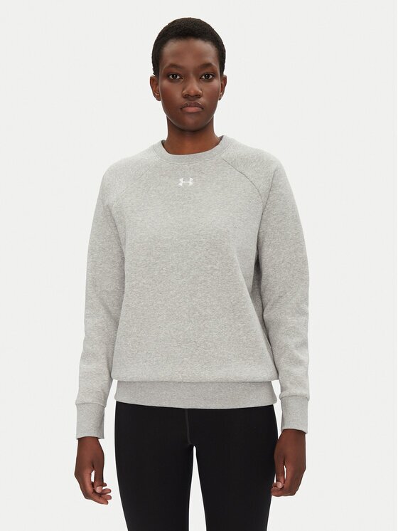 Under Armour Bluză Rival Fleece Crew 1379508 Loose Fit