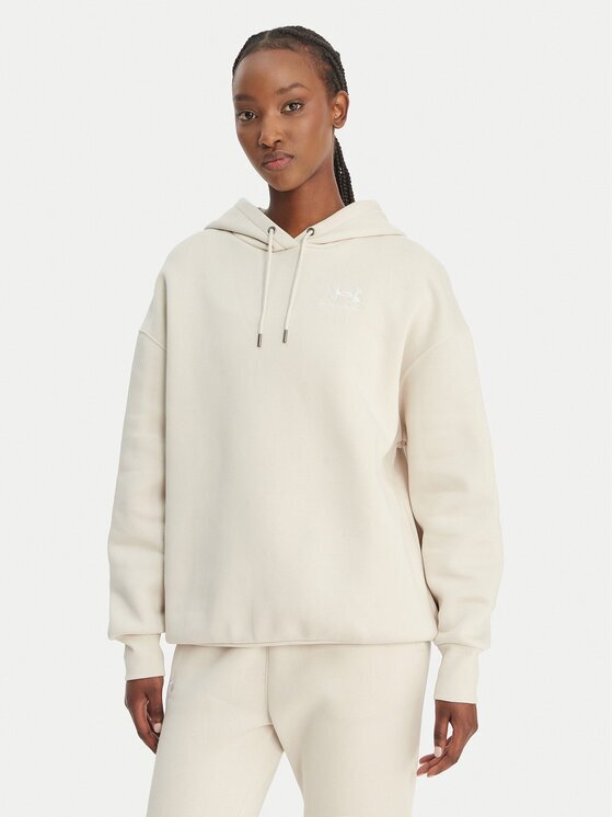 Under Armour Bluză UA Icon Fleece 1379495 Écru Regular Fit