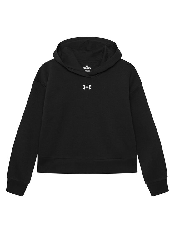Under Armour Bluză Ua Rival Fleece Crop Hoodie 1379517 Loose Fit