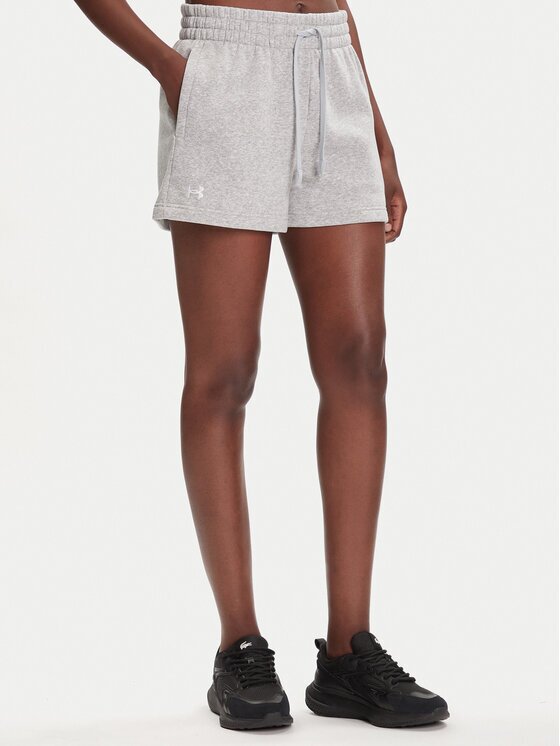 Under Armour Pantaloni scurți sport Rival Fleece Short 1382723-011 Loose Fit