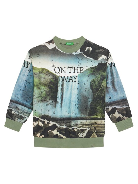 United Colors Of Benetton Bluză 3WECC10PR Oversize