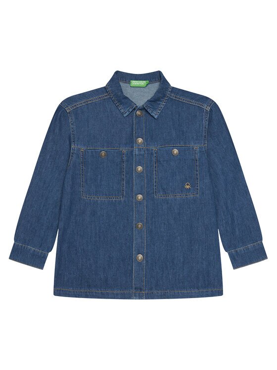 United Colors Of Benetton cămașă de blugi 5AD6CQ04C Oversize