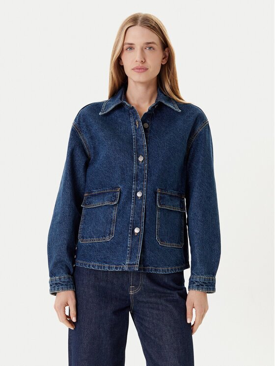 United Colors Of Benetton Geacă de blugi 296XDN07R Relaxed Fit