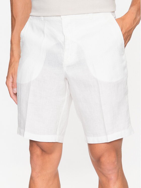 United Colors Of Benetton Pantalon scurți din material 4AGH59548 Écru Regular Fit