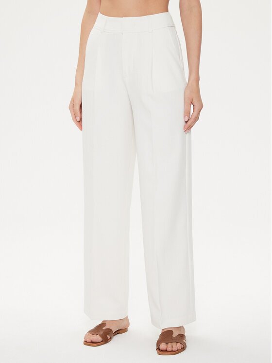 United Colors Of Benetton Pantaloni din material 4KCMDF06H Écru Relaxed Fit