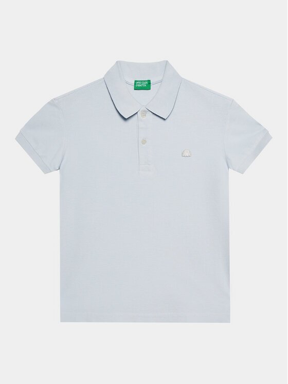 United Colors Of Benetton Tricou polo 3089C300Q Albastru celest Regular Fit