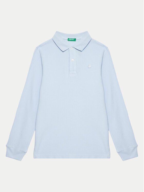 United Colors Of Benetton Tricou polo 3089C300Z Albastru celest Regular Fit