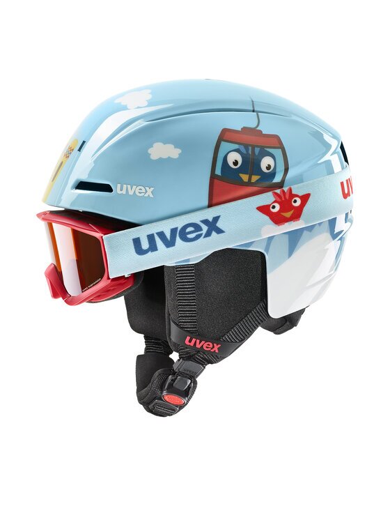 Uvex Cască schi Viti Set 56/S/317/10/01 Albastru