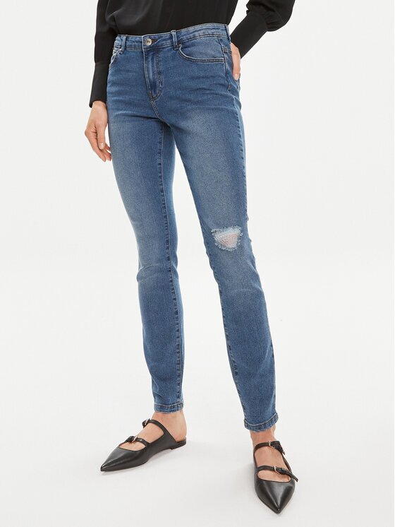 Vero Moda Blugi June 10301199 Skinny Fit