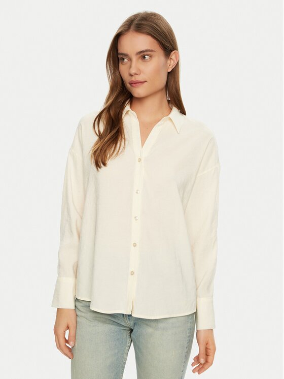 Vero Moda Cămașă Queeny 10289349 Écru Regular Fit