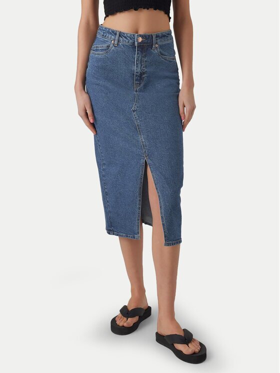 Vero Moda Fustă de blugi Veri 10295731 Regular Fit