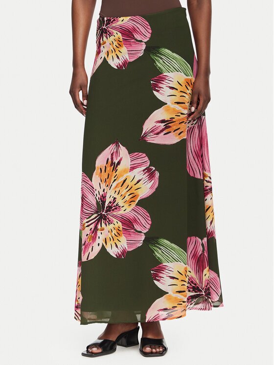 Vero Moda Fustă maxi Ismene 10351432 Verde Regular Fit