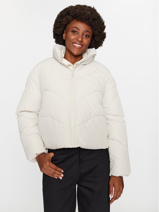 Vero Moda Geacă de iarnă 10290471 Écru Regular Fit