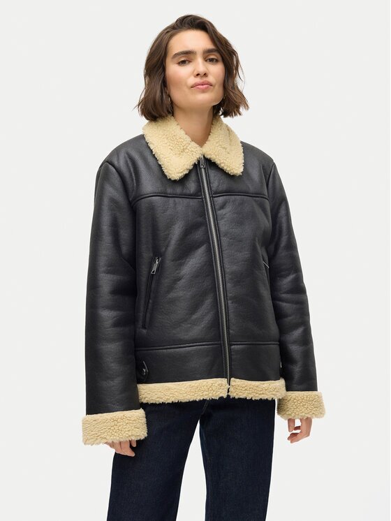 Vero Moda Geacă din imitație de piele Kay 10310165 Regular Fit