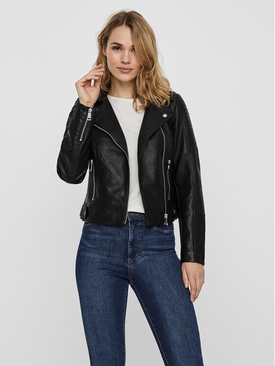 Vero Moda Geacă din imitație de piele Kerri 10228728 Regular Fit