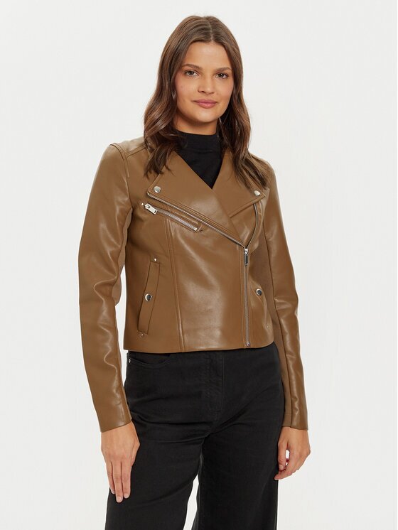 Vero Moda Geacă din imitație de piele Riley 10302441 Slim Fit
