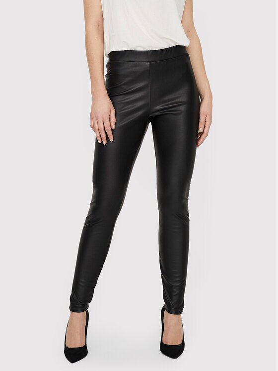 Vero Moda Pantaloni din imitație de piele 10257164 Skinny Fit