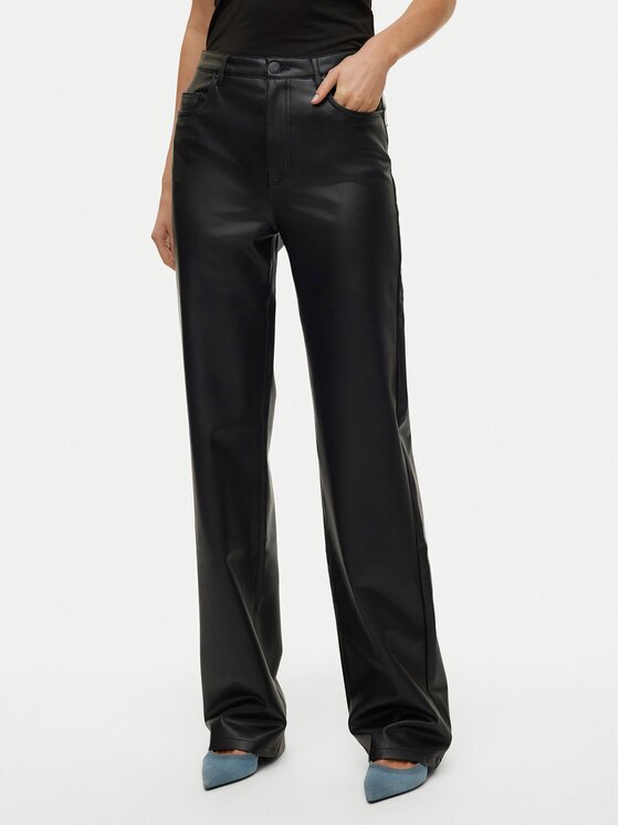 Vero Moda Pantaloni din imitație de piele Tessa 10310878 Wide Leg