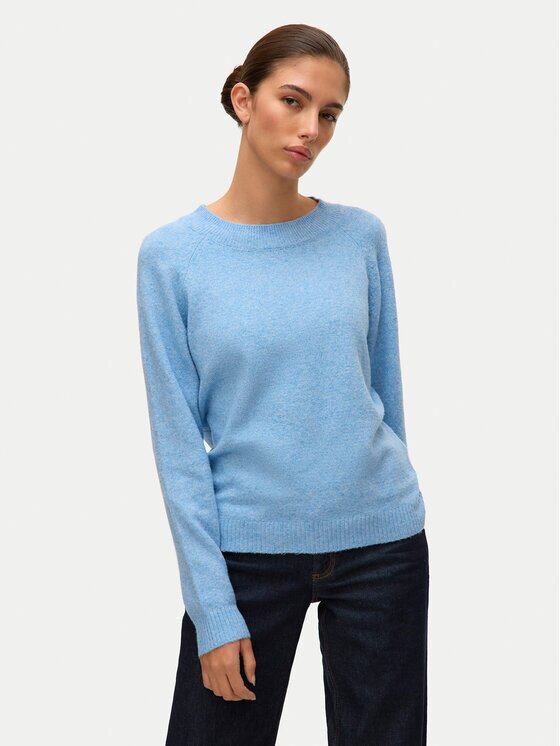 Vero Moda Pulover Doffy 10201022 Albastru celest Regular Fit