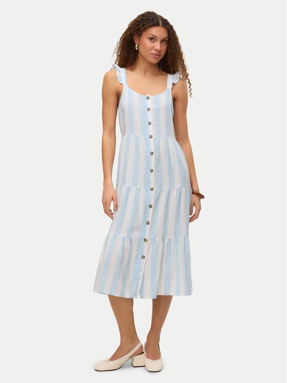 Vero Moda Rochie de vară Linn 10322614 Albastru celest Regular Fit