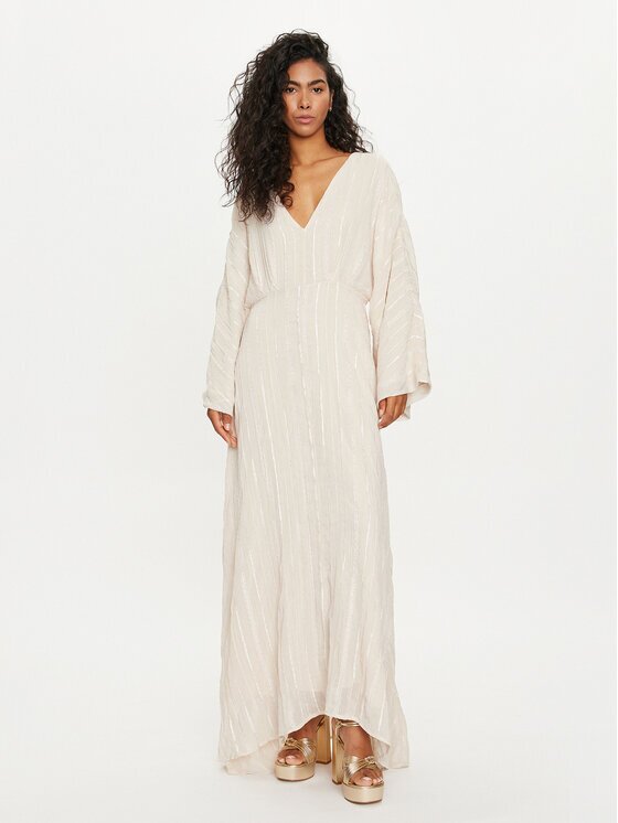 Vero Moda Rochie de vară Tara 10304254 Écru Loose Fit