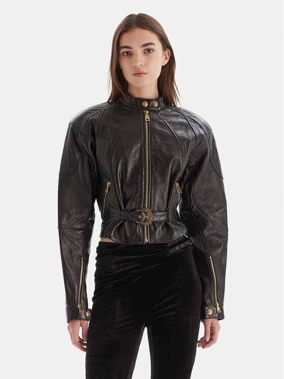 Versace Jeans Couture Geacă de piele 79HAVP03 CP021 Regular Fit