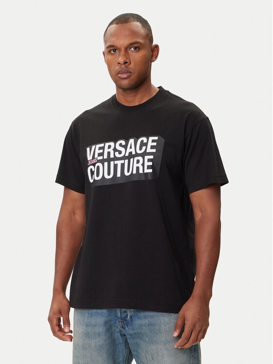 Versace Jeans Couture Tricou 79GAHP02 CJ01P Regular Fit
