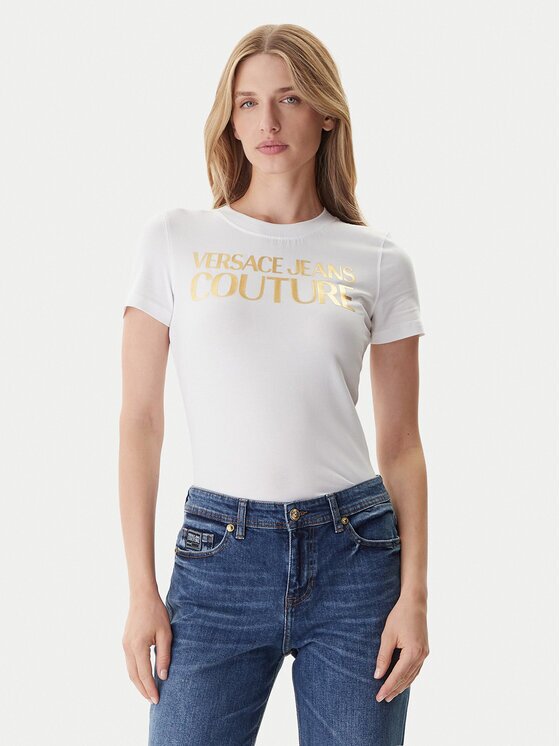 Versace Jeans Couture Tricou 79HAHT02 CJ03T Regular Fit